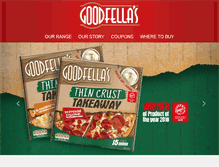 Tablet Screenshot of goodfellaspizzas.com